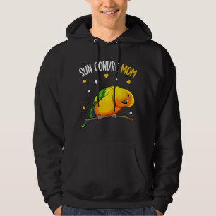 Sun Conure Mom Funny Parrot Bird Lover Women Hoodie