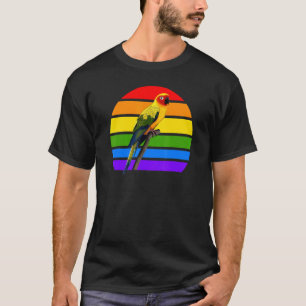 Sun Conure Rainbow Bird Birdwatcher Diversity Bird T-Shirt