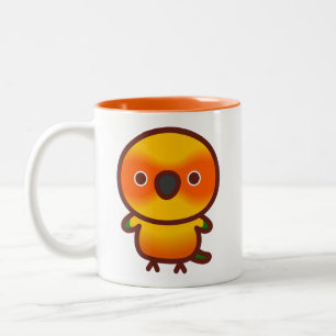 Sun Conure Two-Tone Coffee Mug