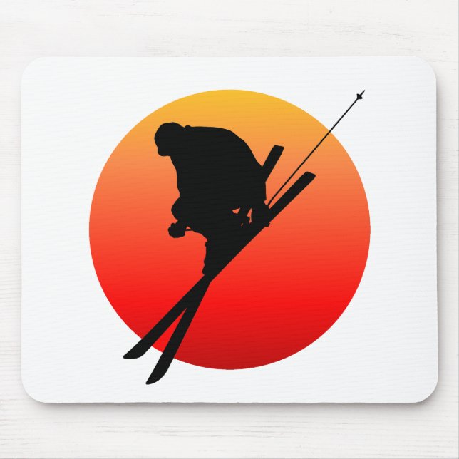 Sun cool skiing mouse pad (Front)
