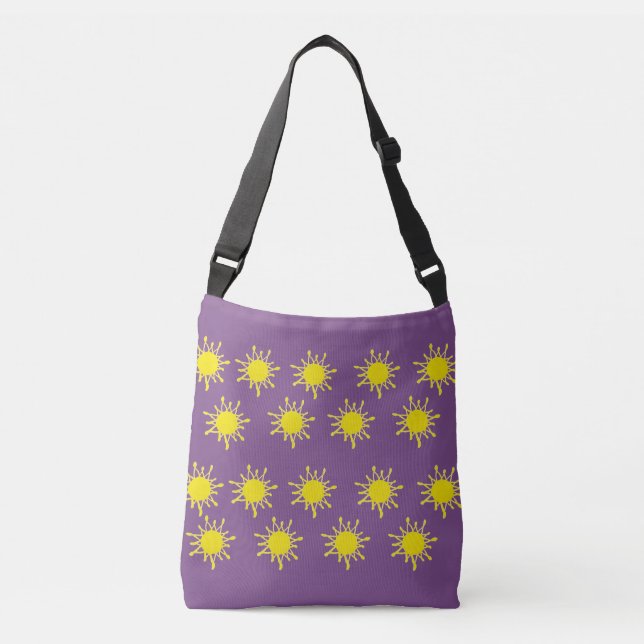 Sun Custom All-Over-Print Cross Body Bag (Front)