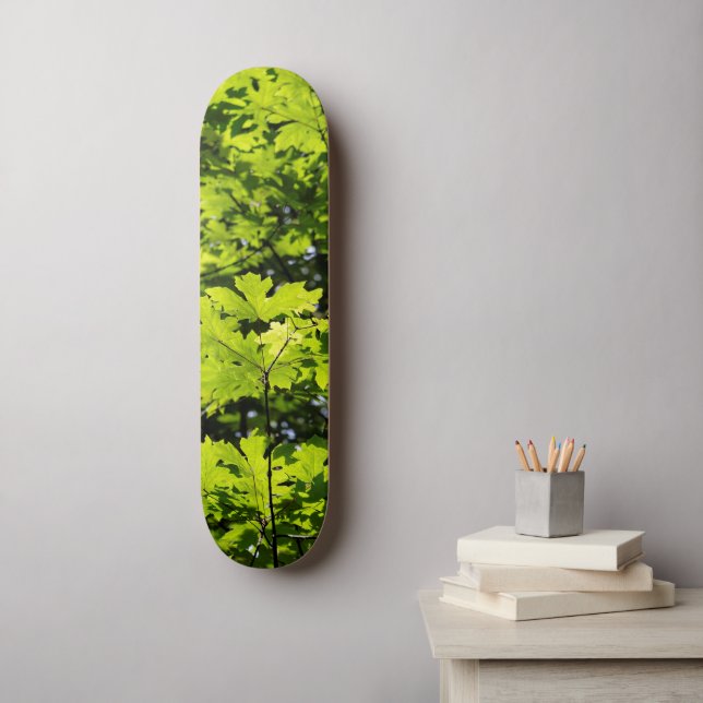 Sun-Dappled Leaves in the Forest Skateboard (Wall Art)