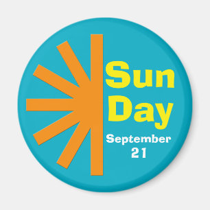 Sun Day For Solar Energy Magnet