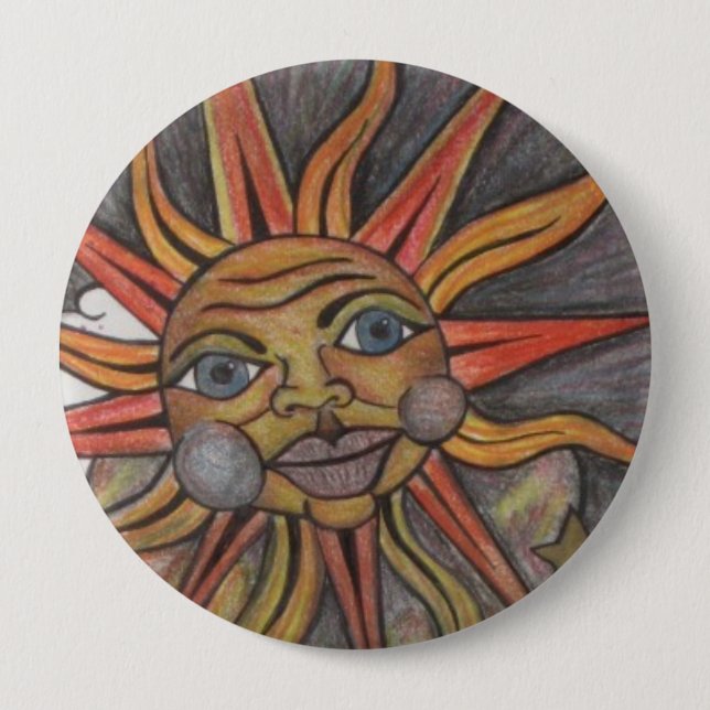 sUn DeE SuN 10 Cm Round Badge (Front)