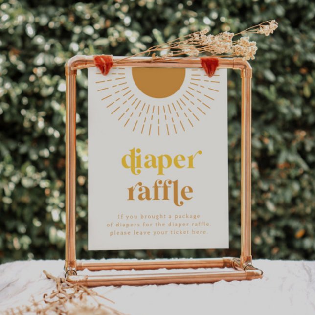 Sun Diaper Raffle Sign | Baby Shower (Creator Uploaded)