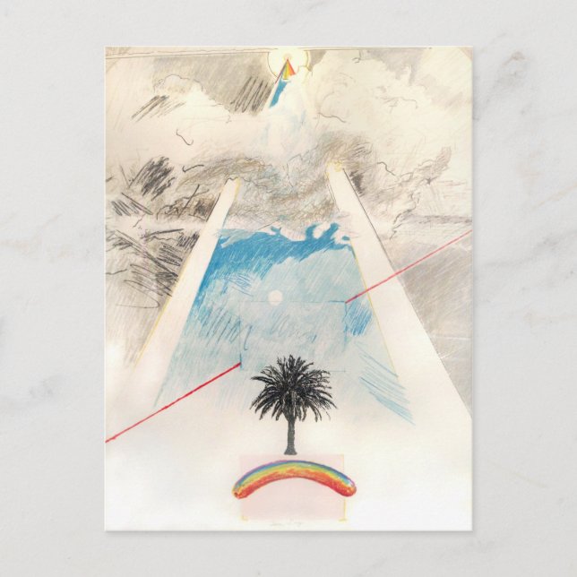 Sun Dog, Rockne Krebs, 1976. Postcard (Front)