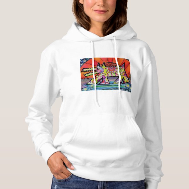 Sun Dog Women's Hoodie (Front)
