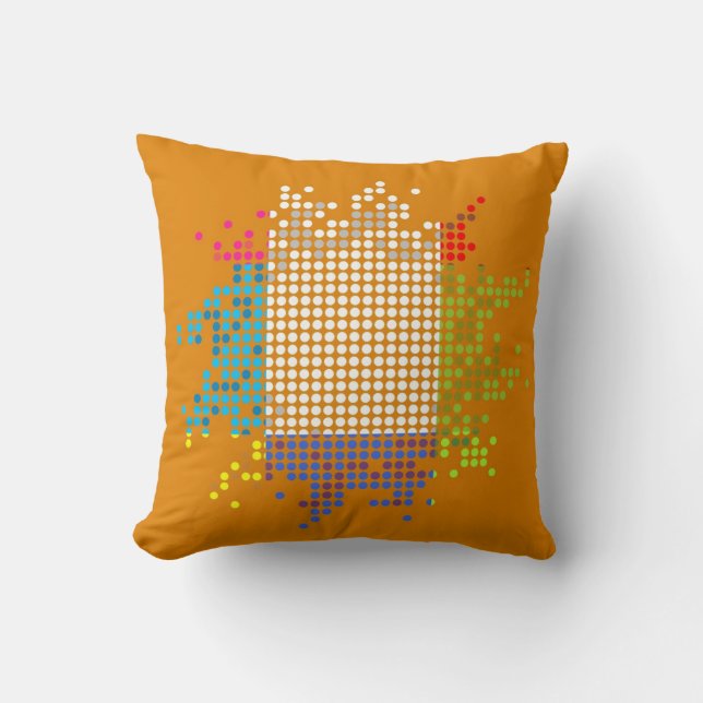 Sun Dots Art Design Abstract Pillow 18 (Front)
