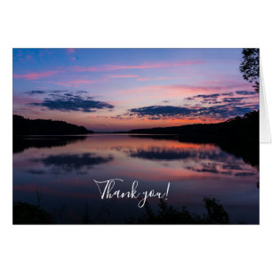 Sun Down At Fellows Thank You Card