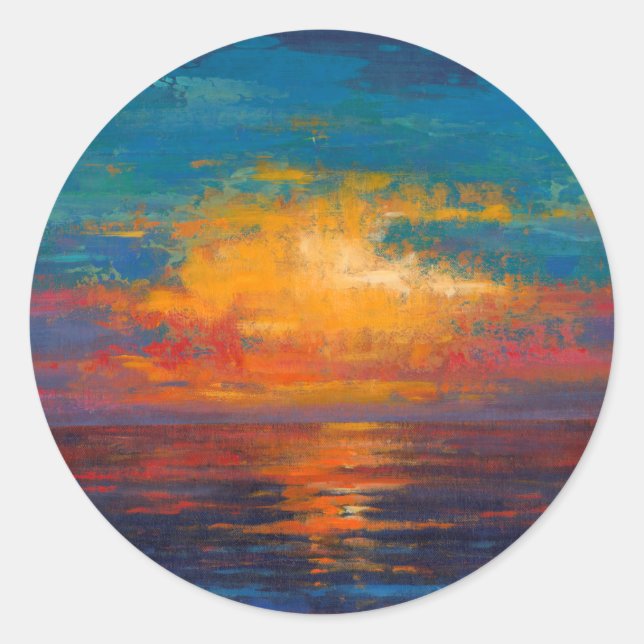 Sun Down II Classic Round Sticker (Front)