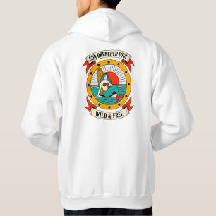 Sun Drenched Soul Mermaid Wild & Free Ocean Art Hoodie