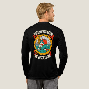 Sun Drenched Soul Mermaid Wild & Free Ocean Art Tri-Blend Shirt