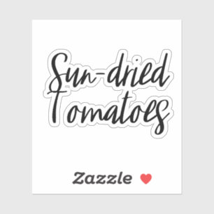 Sun-Dried Tomatoes Storage Sticker