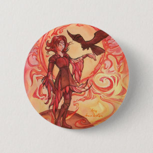 Sun Elf 6 Cm Round Badge