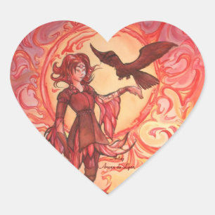 Sun Elf Heart Sticker