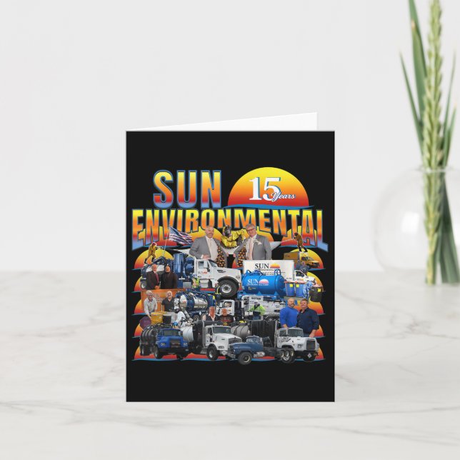 Sun Environmental Company Anniversary V1  Card (Front)
