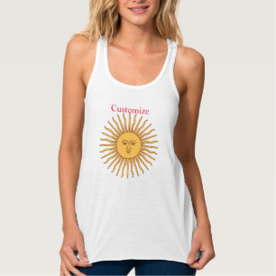Sun face Art Illustration Thunder_Cove Singlet