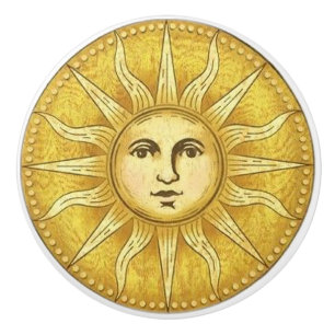 Sun Face Door or Drawer Pull