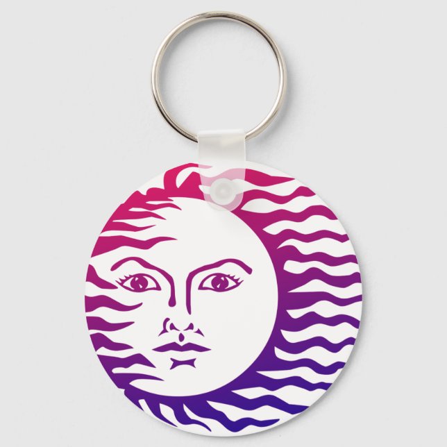 Sun Face Key Ring (Front)