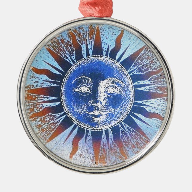 Sun Face Metal Tree Decoration (Front)
