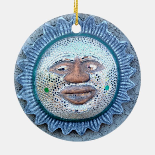 sun face/ moon face ornament (Back)