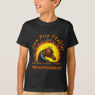 Sun Fire Stables Logo on Front T-Shirt