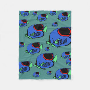 Sun Fish #3 Fleece Blanket