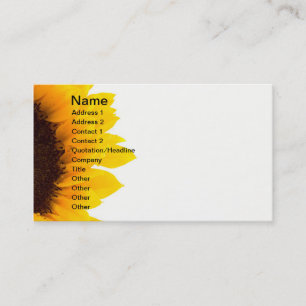 Sun flower business card