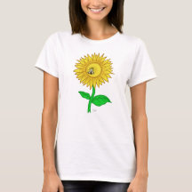 Sun flower cute women tshirt