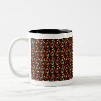 Sun flower design Two-Tone coffee mug