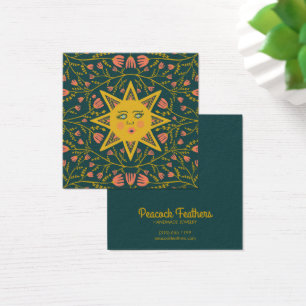 Sun & Flower Earring Necklace Jewellery Display Ca