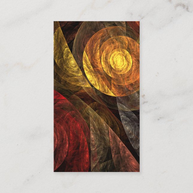Sun Flower Floral Modern Abstract Art Pattern Business Card (Front)