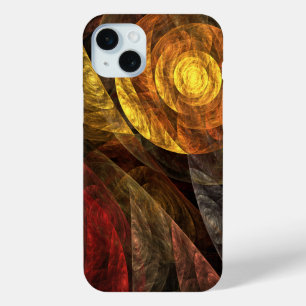 Sun Flower Floral Modern Abstract Art Pattern iPhone 15 Mini Case