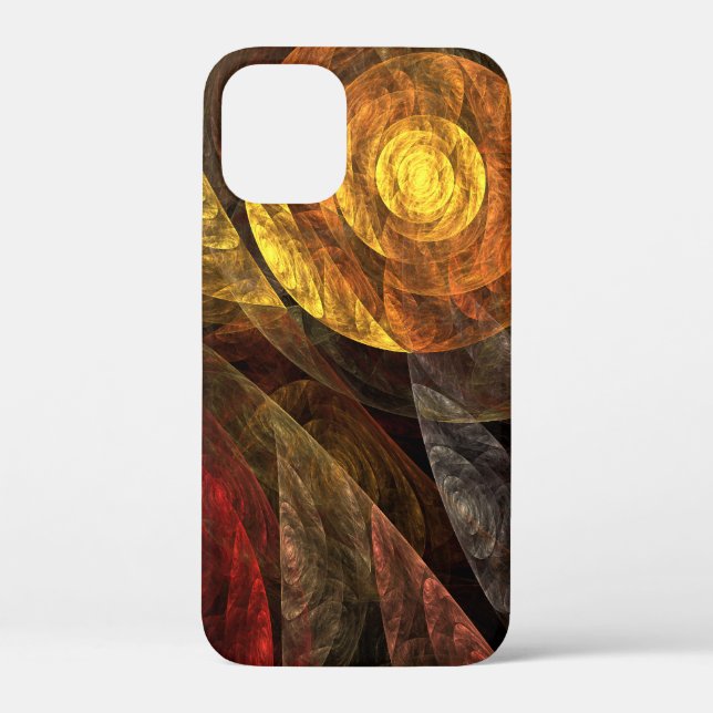 Sun Flower Floral Modern Abstract Art Pattern Case-Mate iPhone Case (Back)