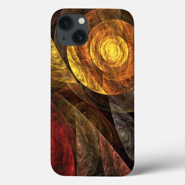 Sun Flower Floral Modern Abstract Art Pattern Case-Mate iPhone Case (Back)