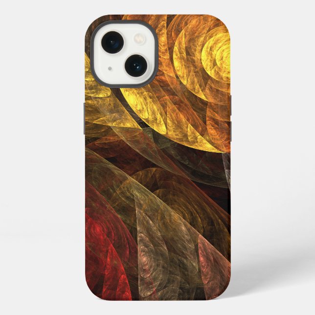 Sun Flower Floral Modern Abstract Art Pattern iPhone Case (Back)