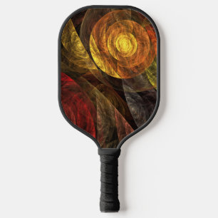 Sun Flower Floral Modern Abstract Art Pattern Pickleball Paddle