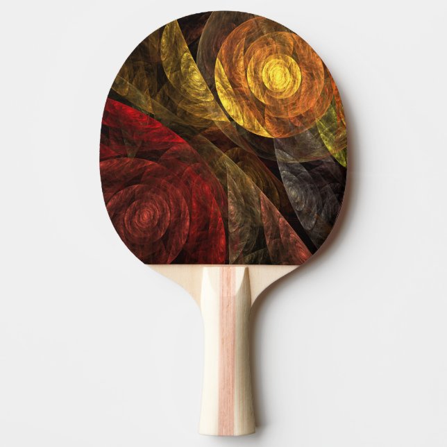 Sun Flower Floral Modern Abstract Art Pattern Ping Pong Paddle (Front)