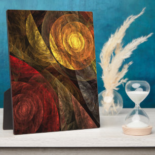 Sun Flower Floral Modern Abstract Art Pattern Plaque