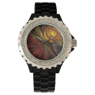 Sun Flower Floral Modern Abstract Art Pattern Watch