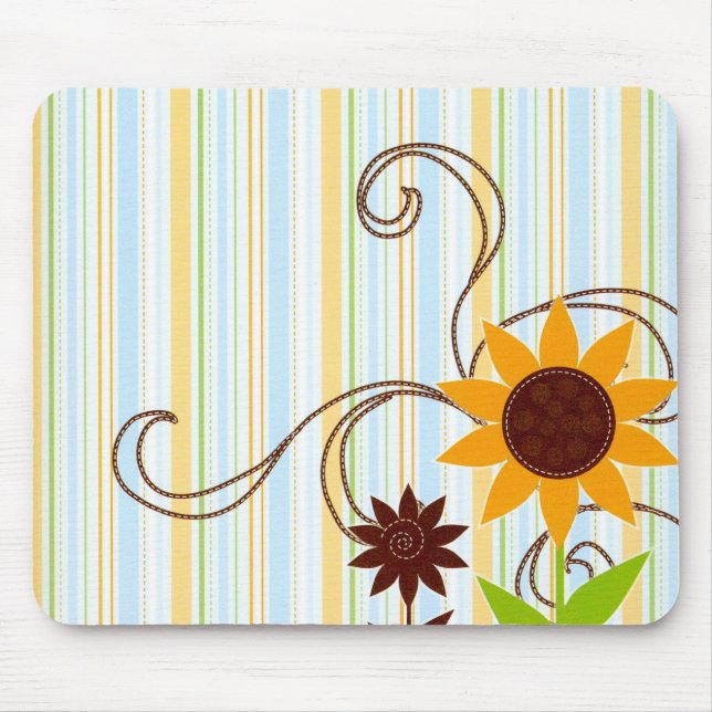 Sun Flower Mouse Pad (Front)