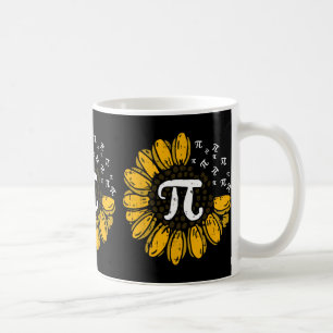 Sun-flower Pi Day Cool Math Symbols Teacher Studen Coffee Mug