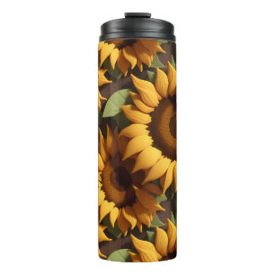 Sun Flower Summer Vibe Thermal Tumbler