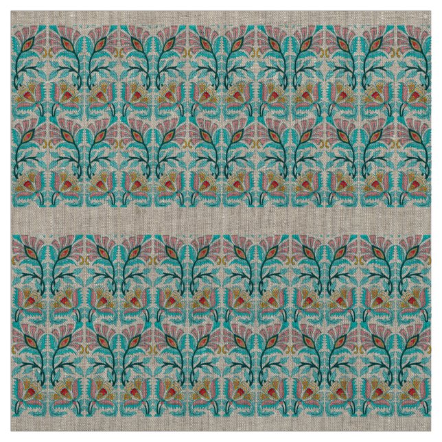 Sun flowers floral print fabric (Swatch)