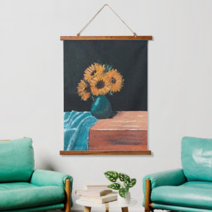 Sun Flowers Hanging Tapestry