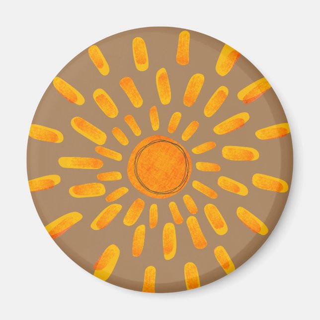 Sun Fridge Magnet  (Front)