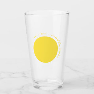 Sun Fun and Umbrella Drinks Beer Glass
