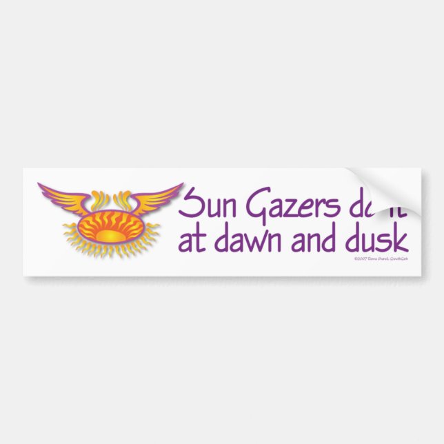 Sun Gazers Bumper Sticker (Front)