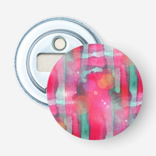 Sun glare abstract painted watercolor bottle opener