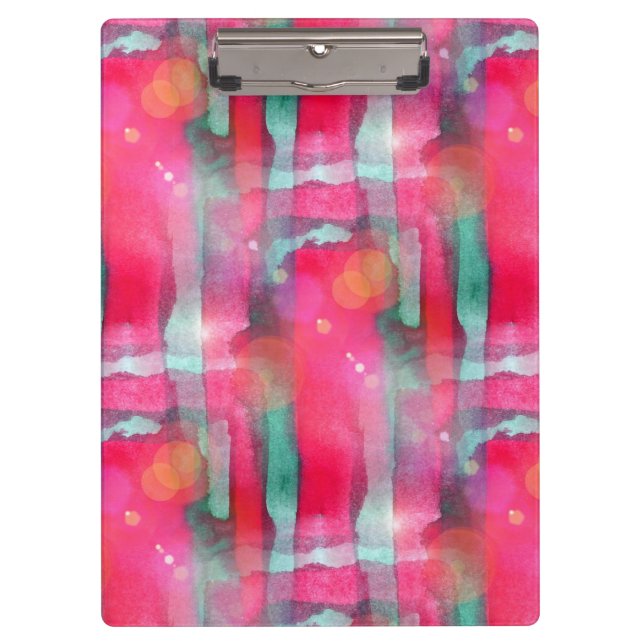 Sun glare abstract painted watercolor clipboard (Front)